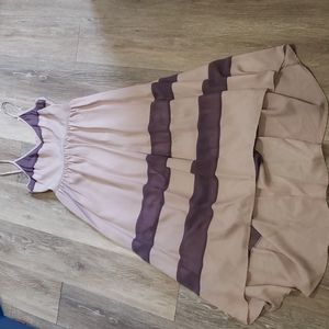 Lavender 2-tone High/Hi Low Dress